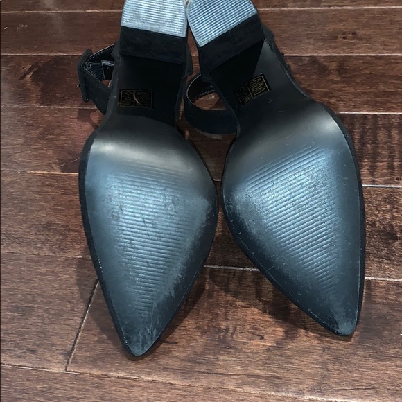 Black pointed thick Heels with thick strap Size 37 - Picture 5 of 5